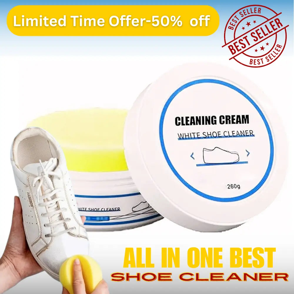 MULTI-FUNCTIONAL WHITENING STAIN REMOVER CLEANSING CREAM FOR SHOE, NO WASH