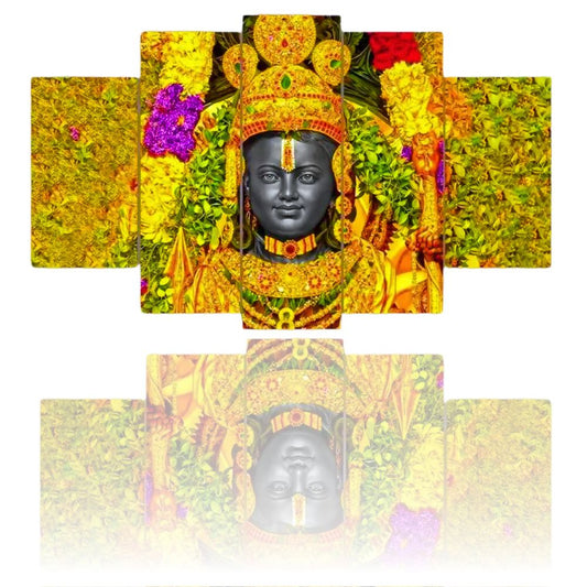 Ram Lalla Ayodhya Dham MDF wall painting for wall decor Digital Reprint 18 inch x 30 inch